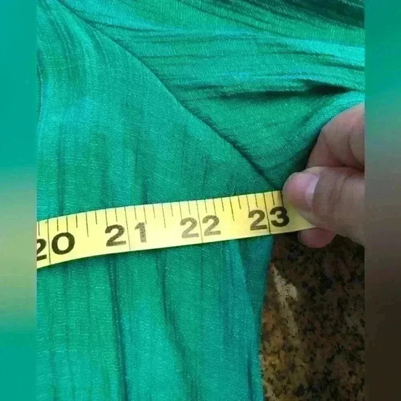 ZAK & Rachel Teal lace long sleeve blouse top women 2X - Picture 9 of 10